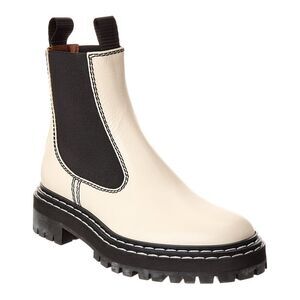 Proenza Schouler Leather Chelsea Boot, White